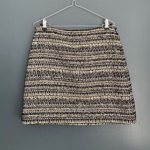 Ann Taylor LOFT Metallic Tweed skirt